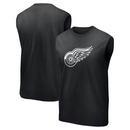 Detroit Red Wings Vest Men's NHL Black Tank Top