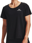 Under Armour Women's T-Shirt Black Rush Energy Top