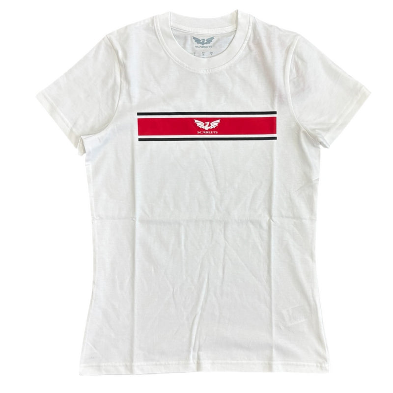 Scarlets Women's SS T-Shirt Rugby Castore Classic Top