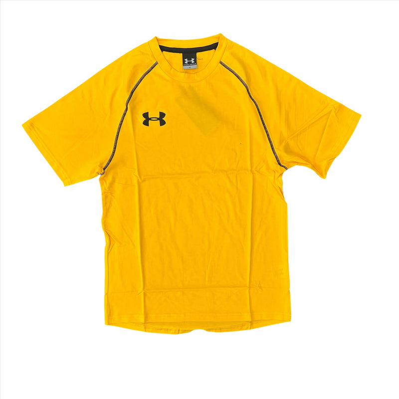 Under Armour Men's T-Shirt Yellow Short Sleeve Cotton T-Shirt