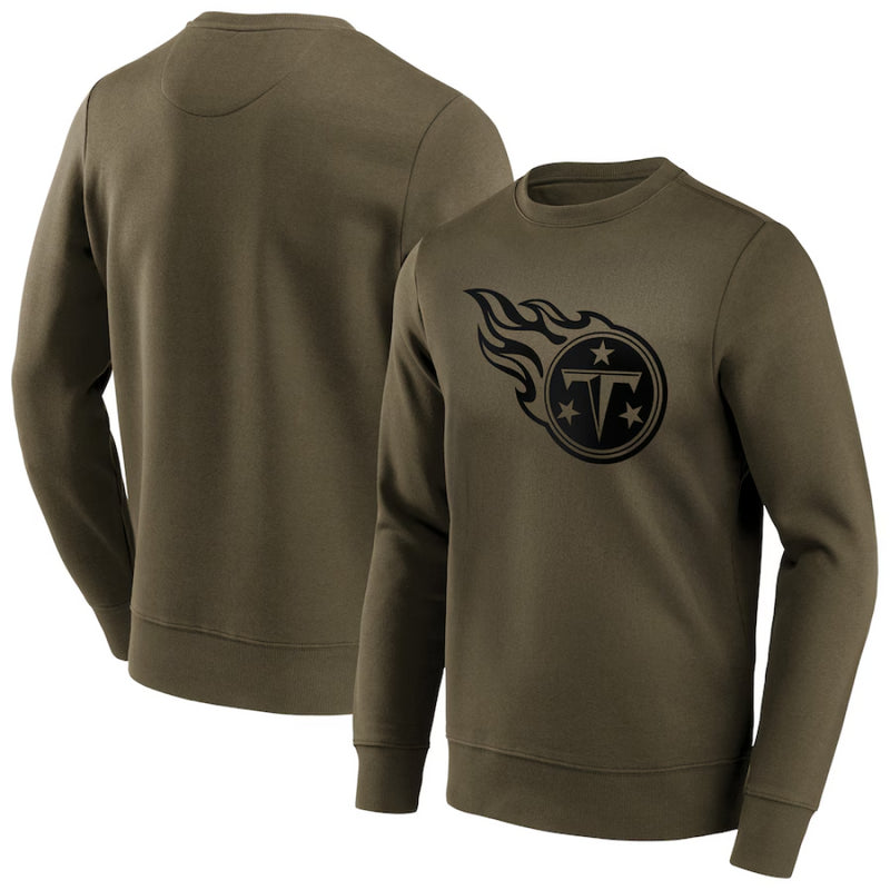 Tennesee Titans Men's Sweatshirt NFL Khaki Logo Sweatshirt