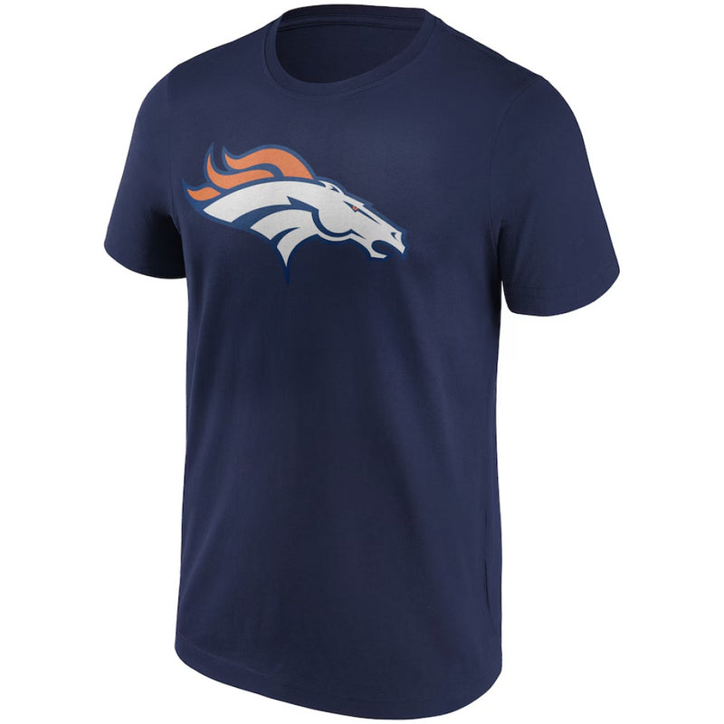 Denver Broncos Men's T-Shirt NFL Alternate Colour Logo Navy Top