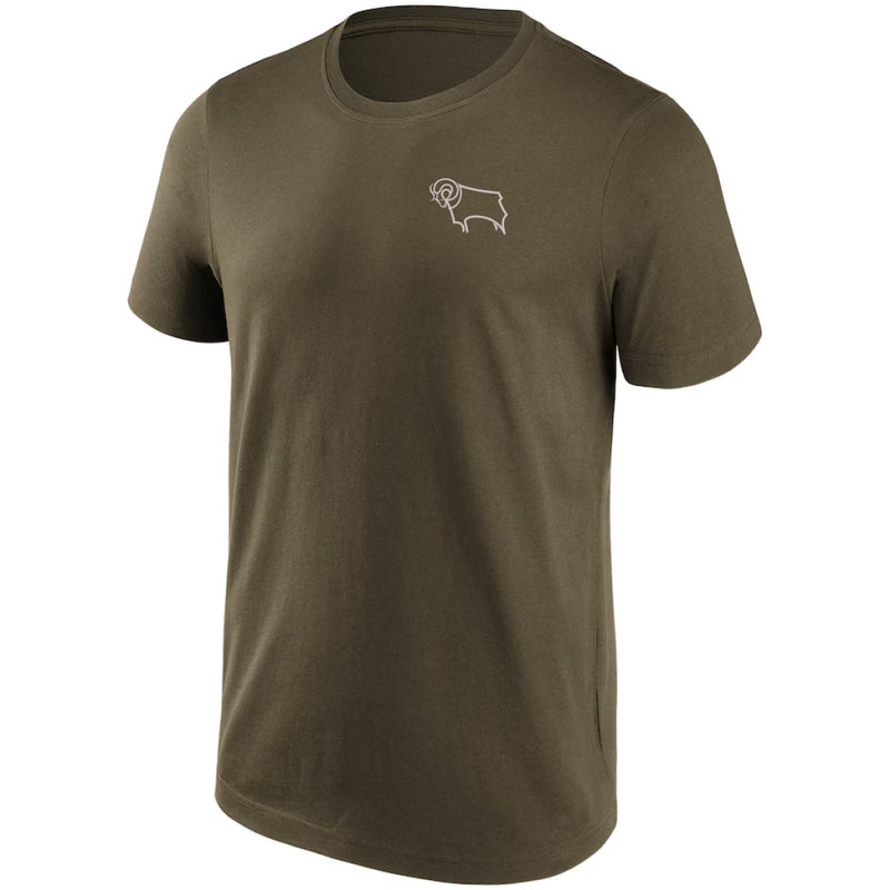 Derby County Football T-Shirt Men's Loop Top