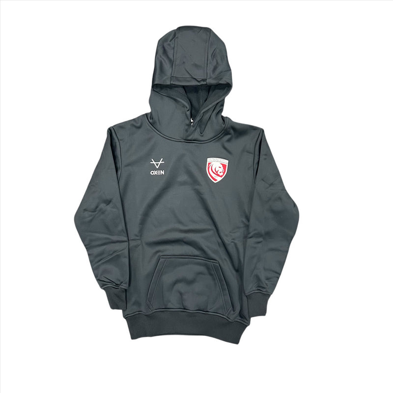 Gloucester Rugby Kid's Hoodie Oxen Black Hoodie Top