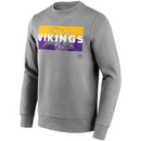 Minnesota Vikings Men's Sweatshirt NFL Grey Top
