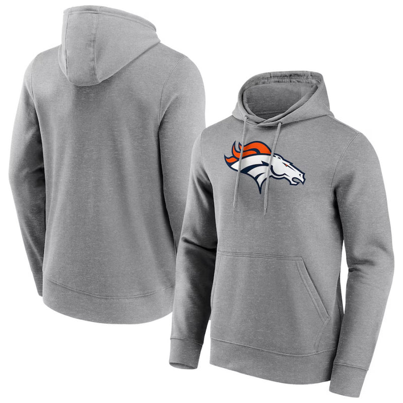 Denver Broncos Men's Hoodie NFL Neutral Colour Logo Hoodie