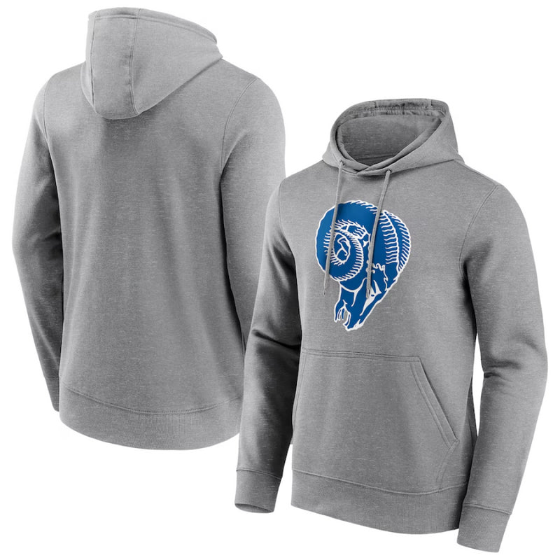 Los Angeles Rams Hoodie Men's NFL Classic Logo Grey Hoodie