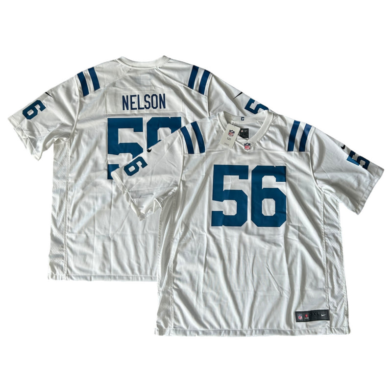 Indianapolis Colts NFL Jersey Men's Nike Road Top - Nelson 56