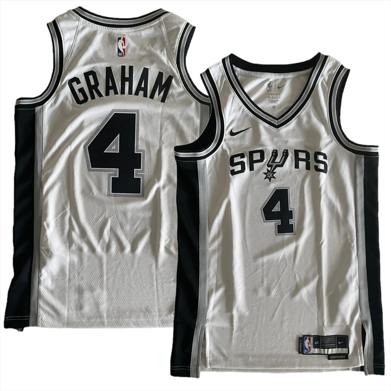 San Antonio Spurs Jersey Men's NBA Nike Association Top - Graham