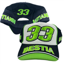 Bastianini 33 MotoGP Cap Men's Navy Bestia Hat
