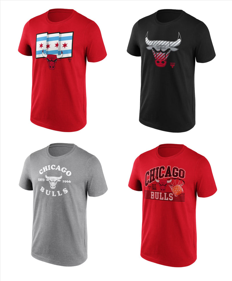 Chicago Bulls Basketball T-Shirt Men's NBA Fanatics Top