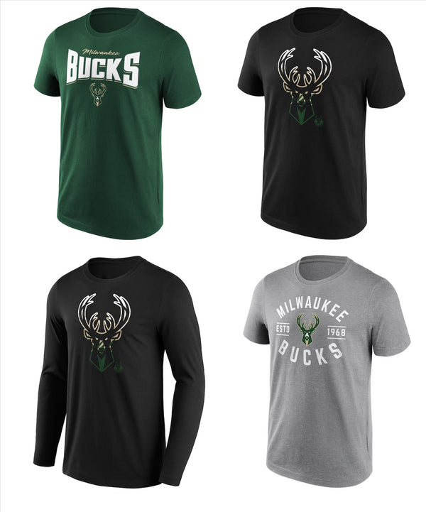 Milwaukee Bucks Basketball T-Shirt Men's NBA Fanatics Top