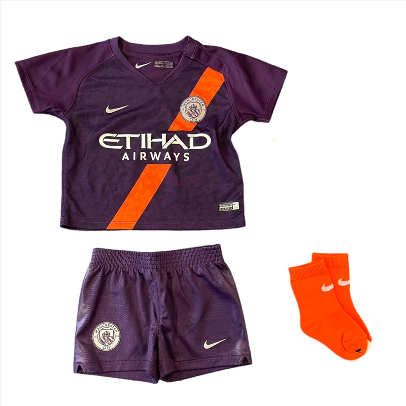 Manchester City Football Kit Infant's Nike 3rd Mini Kit