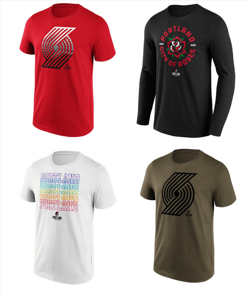 Portland Trail Blazers T-Shirt Men's NBA Basketball Fanatics Top