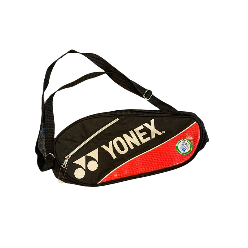 Yonex Badminton Pouch Bag Black And Red Logo Pouch Bag - New